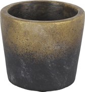 Non-branded Bloempot Inga 14 X 12,5 Cm Keramiek Grijs/goud