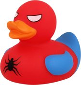 Lilalu Badeend Spidy Junior 8,5 Cm Rubber Rood/blauw