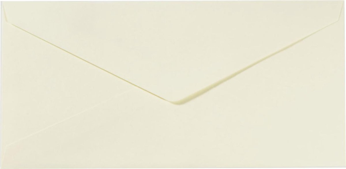 Florence Enveloppen van Stevige Kwaliteit, Ivoor Groot Rechthoek, 25 stuks, 11.5 x 22.5 cm