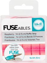 FUSEables Decoratietape - Ruffle tape - Raspberry - 2,5cmx5m