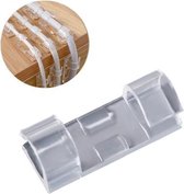 5 sets / 100 stuks draadopslaghouder Nagelvrije zelfklevende datakabelgesp, maat: XL voor 6-10 mm