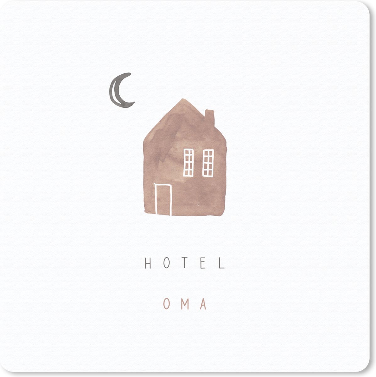 Muismat 30x30 cm - Mousepad Hotel oma - Quotes - Spreuken - Oma - Muismatten