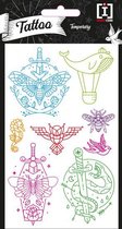 stickervel Tattoo Blades junior papier 8 stuks