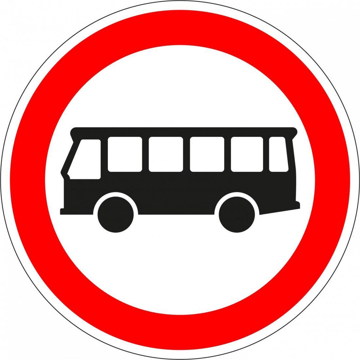 Afbeelding van product Merkloos / Sans marque  Geslotenverklaring autobussen sticker, C7a 150 mm