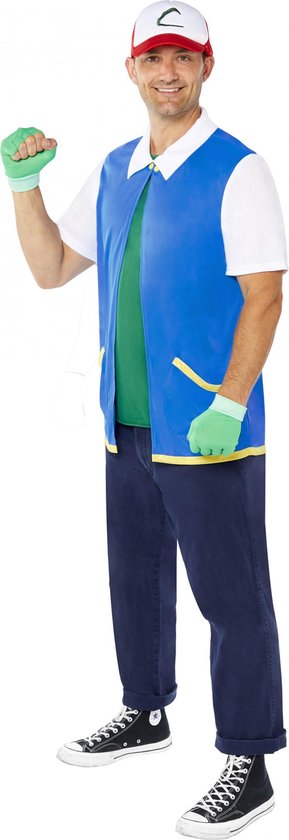 Amscan Verkleedkostuum Ash Ketchum Polyester Blauw Mt M/l