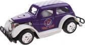 Hot Rod wagen Pull Back diecast 9 cm paars