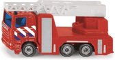 Scania R380 brandweer ladderwagen 8,4 cm staal rood (1014)