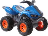 quad Beach Moto jongens 10 cm pull-back blauw