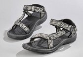 Sandalen grijs/zwart maat 45