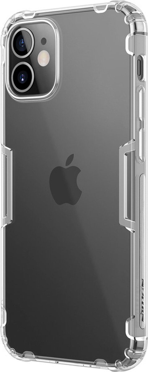 Nillkin Nature Apple Hoesje geschikt voor iPhone 12 Mini - TPU Transparant/Wit