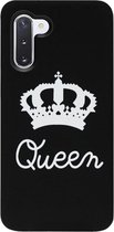 - ADEL Siliconen Back Cover Softcase Hoesje Geschikt voor Samsung Galaxy Note 10 Plus - Queen