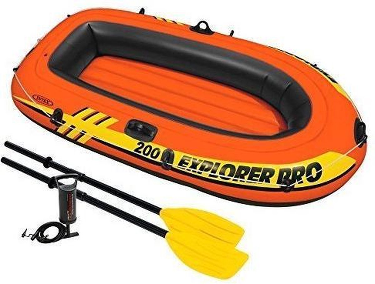 Madeliefje Netto gezagvoerder Intex Explorer Pro 200 Opblaasboot - 2 Persoons - Oranje | bol.com