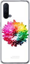 6F hoesje - geschikt voor OnePlus Nord CE 5G -  Transparant TPU Case - Rainbow Pompon #ffffff