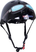 kiddimoto helm black goggle , medium