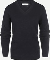 Steppin' Out Herfst/Winter 2021 Trui Fine Merino Vneck Vrouwen - Regular Fit - Wol - Blauw (XS)