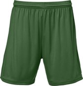 Masita | Sportbroek Heren & Dames - Short Bogota - Sportbroek met binnenbroek - Voetbalbroek 100% polyester Duurzaam - Vochtregulerend - GREEN - 164