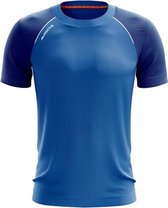 Masita | Sportshirt Heren Korte Mouw Licht Elastisch Ademend - Voetbalshirt Teamlijn Supreme - ROYAL BLUE - 116