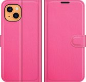 ShieldCase® geschikt voor Apple iPhone 13 wallet bookcase - roze