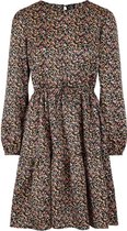 Pieces Jurk Pcfelicita Ls Dress 17116585 Black/mini Ditsy Dames Maat - S