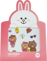 Stickers Linefriends roze 8-delig