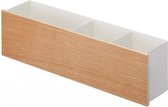 Opberger wit metaal met hout - Organizer Box - Yamazaki