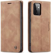 CaseMe Book Case - Samsung Galaxy A72 Hoesje - Bruin