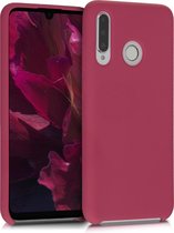 kwmobile telefoonhoesje voor Huawei P30 Lite - Hoesje met siliconen coating - Smartphone case in mat fuchsia