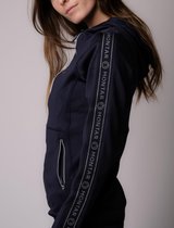 Montar Sweatjack Ronne hoodie met logotape Navy - XS