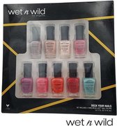 Wet 'n Wild Deck Your Nails - 9 Mini Megalast Nail Colors Set - 9 x 5ml  - Nagellak - Gift Set - Limited Edition