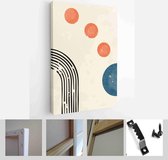 Abstract Illustration in Minimal Style for Wall Decoration Background. Mid century modern minimalist art print - Modern Art Canvas - Vertical - 1874434306 - 40-30 Vertical