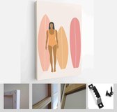 Abstract landscape poster collection. Set of contemporary art print templates - Modern Art Canvas - Vertical - 1768068257 - 40-30 Vertical