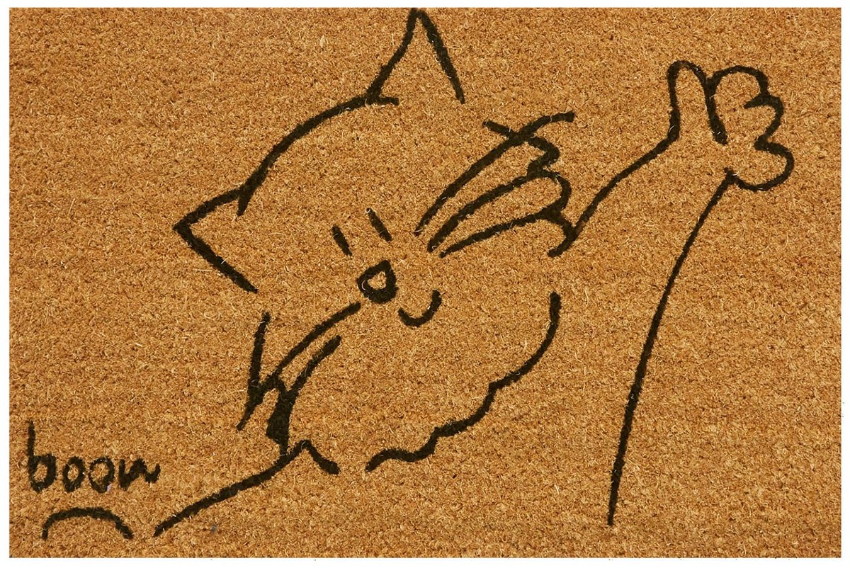 MD Entree - Deurmat - Kokosmat - Freestyle Boon Pussy - 40 x 60 cm
