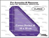 Crealies For Journalzz & Plannerzz snijmal - Corner pocket M
