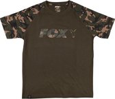 Fox Camouflage/Khaki Print T-shirt  - Maat L - Khaki