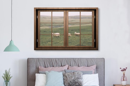 Peintures sur Toile Transparents - Moutons - Animaux - 180x120 cm - Décoration murale XXL