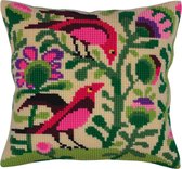 Kussen borduurpakket Birds of Paradise - Collection d'Art