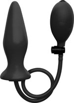 Shots - Ouch! Opblaasbare Silicone Plug black