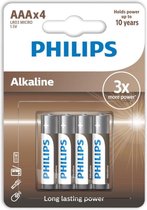 PHILLIPS | Philips Alkaline Battery Aaa Lr03 4 Pack