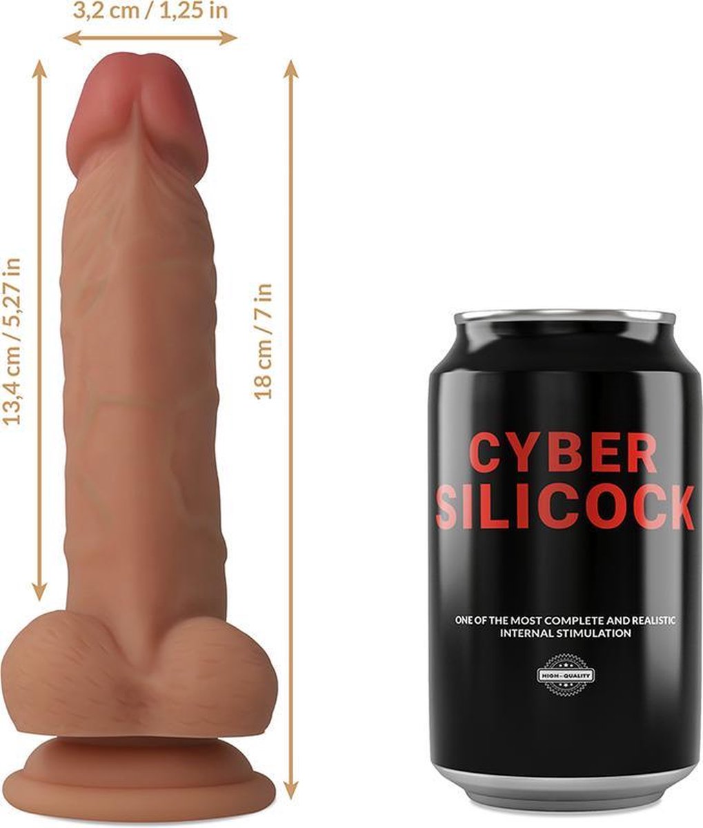 CYBER SILICOCK | Cyber Silicock Jude Ultra Realistic Soft Liquid Silicone 18cm