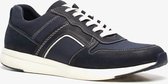 Hush Puppies leren heren sneakers - Blauw - Maat 42