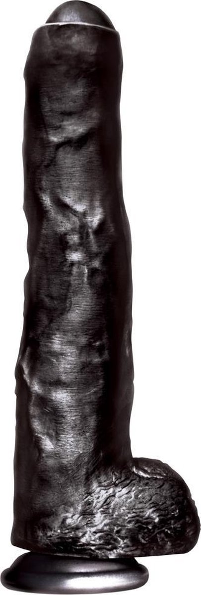 Massive - Big Black Cocks - Unkut - Onbesneden Dildo - PVC - 35 x 6,5 cm