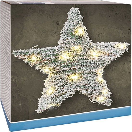 Lichtgevende Ster 30 LED 40 cm - Kerstverlichting - Lichting - Kerst - Lampjes