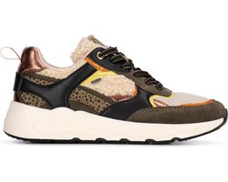 Posh by Poelman MINION Dames Sneakers - Groen met combinatie
