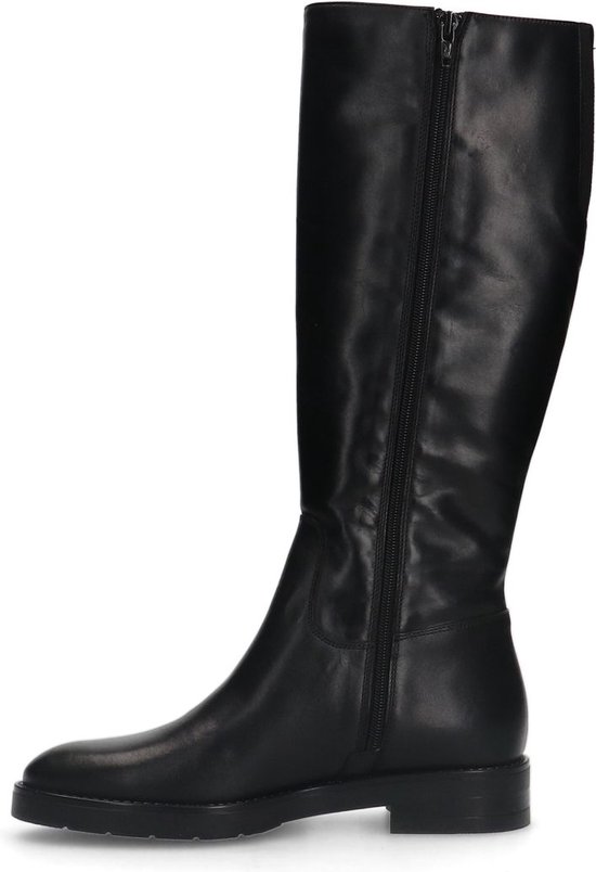 Manfield - Femme - Bottines hautes en cuir noir - Taille 41