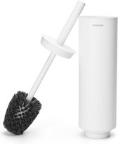 Brabantia MindSet Brosse WC avec support - Autonome et suspendue - Mineral Fresh White