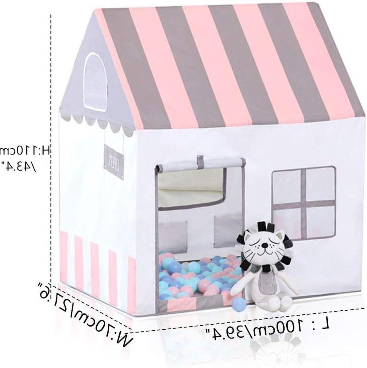 Speeltent voor Kinderen Kinderkasteel Binnen-Buitenspelen Wendy House Safety Niet-Toxisch