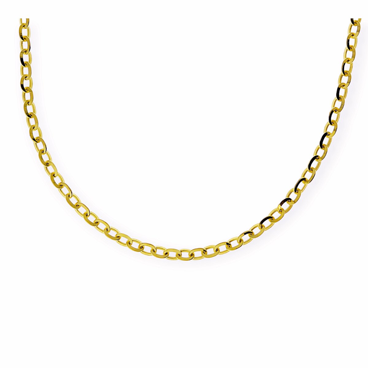 Gouden Ketting Anker Schakel 2.00 mm 45 cm 14 karaats