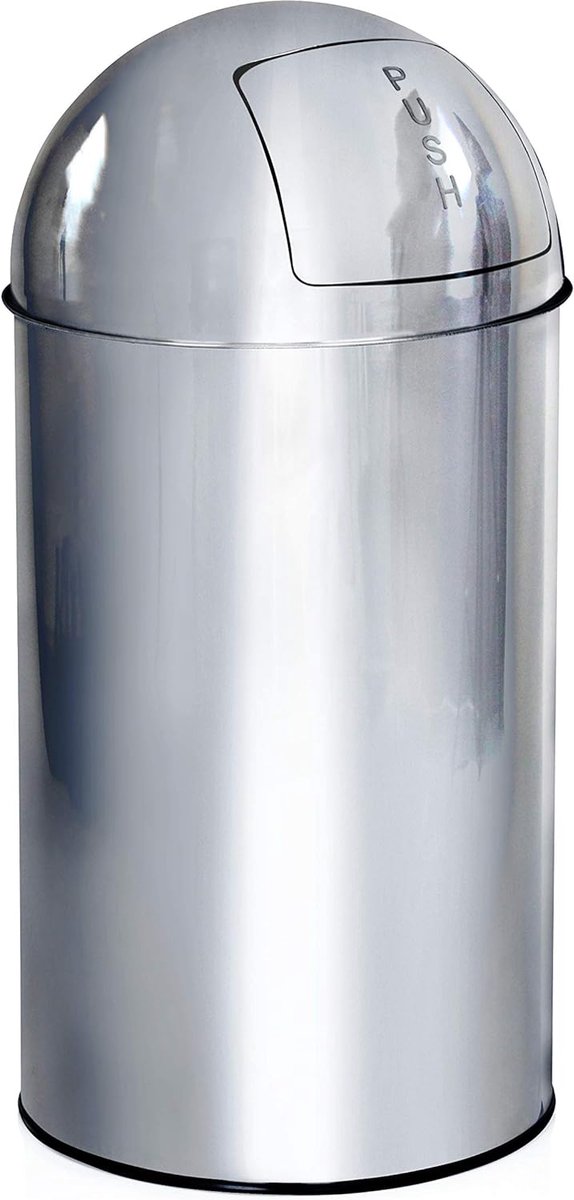 Goodivery ® Retro Stijl Vuilnisbak XXL met Drukdeksel voor Binnengebruik 50L