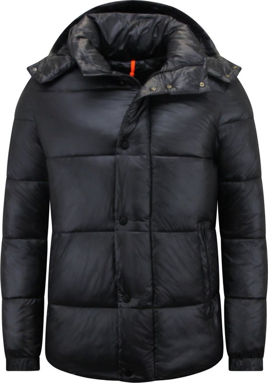 Puffer jas - Winterjas Heren - Jassen Heren - 8055 - Zwarte Jas