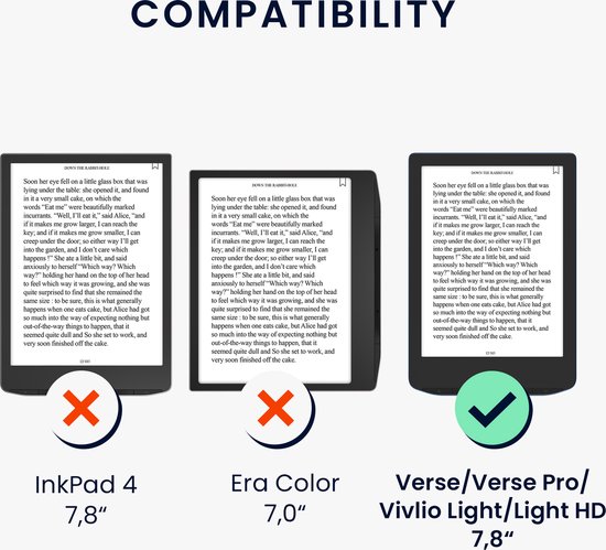 kwmobile e-reader hoesje geschikt voor Pocketbook Verse / Verse Lite / Verse Pro / Color / Vivlio Light/Light HD hoes - E reader flip case van kunstleer - Ereader cover met stand - Paardenbloemen Liefde design in grijs van Merkloos — afbeelding 3